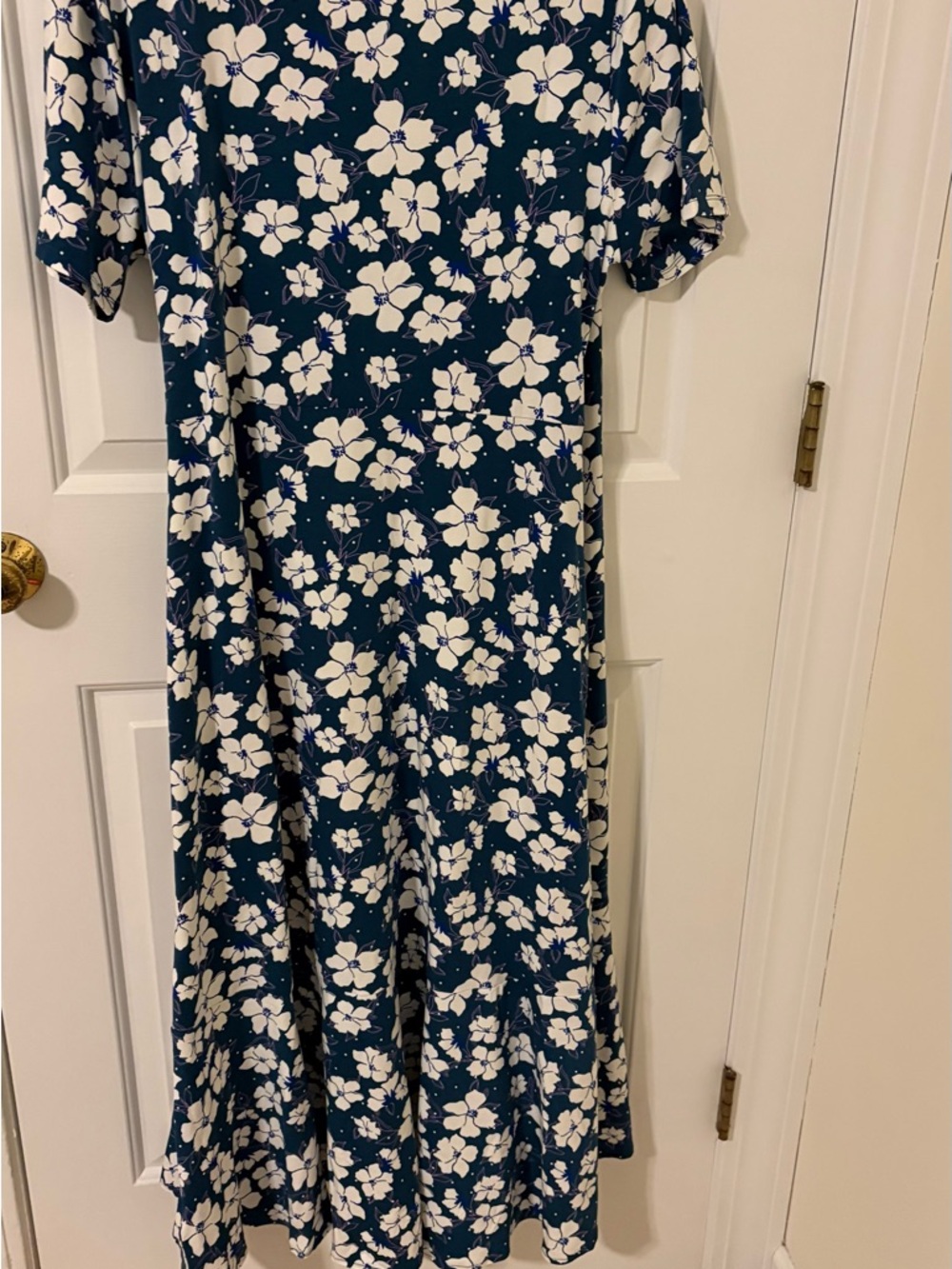 Teal wrap dress NWT Lands End